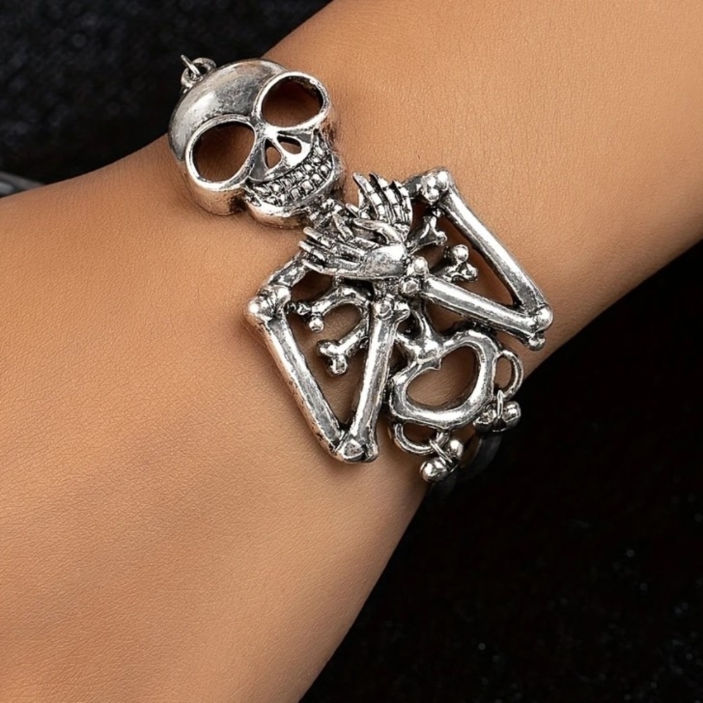 Silver Skeleton Bracelet